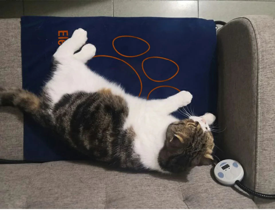 Heated Pet Bed — Washable Warm Cushion with Adjustable Temperature Control