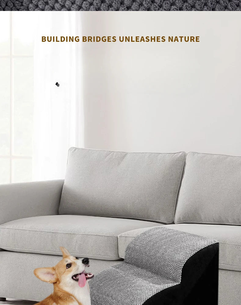 Pet Stairs — Foam Steps for Sofa, Bed & Car | Easy Climb for Small Dogs, Cats & Senior Pets