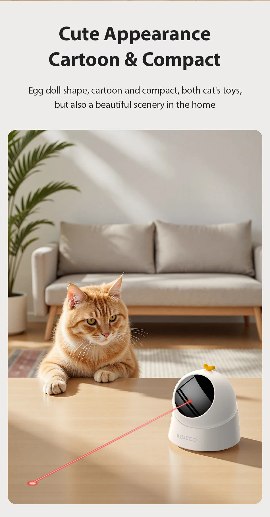 Automatic Interactive Laser Toy for Cats — Hands-Free Chase & Play