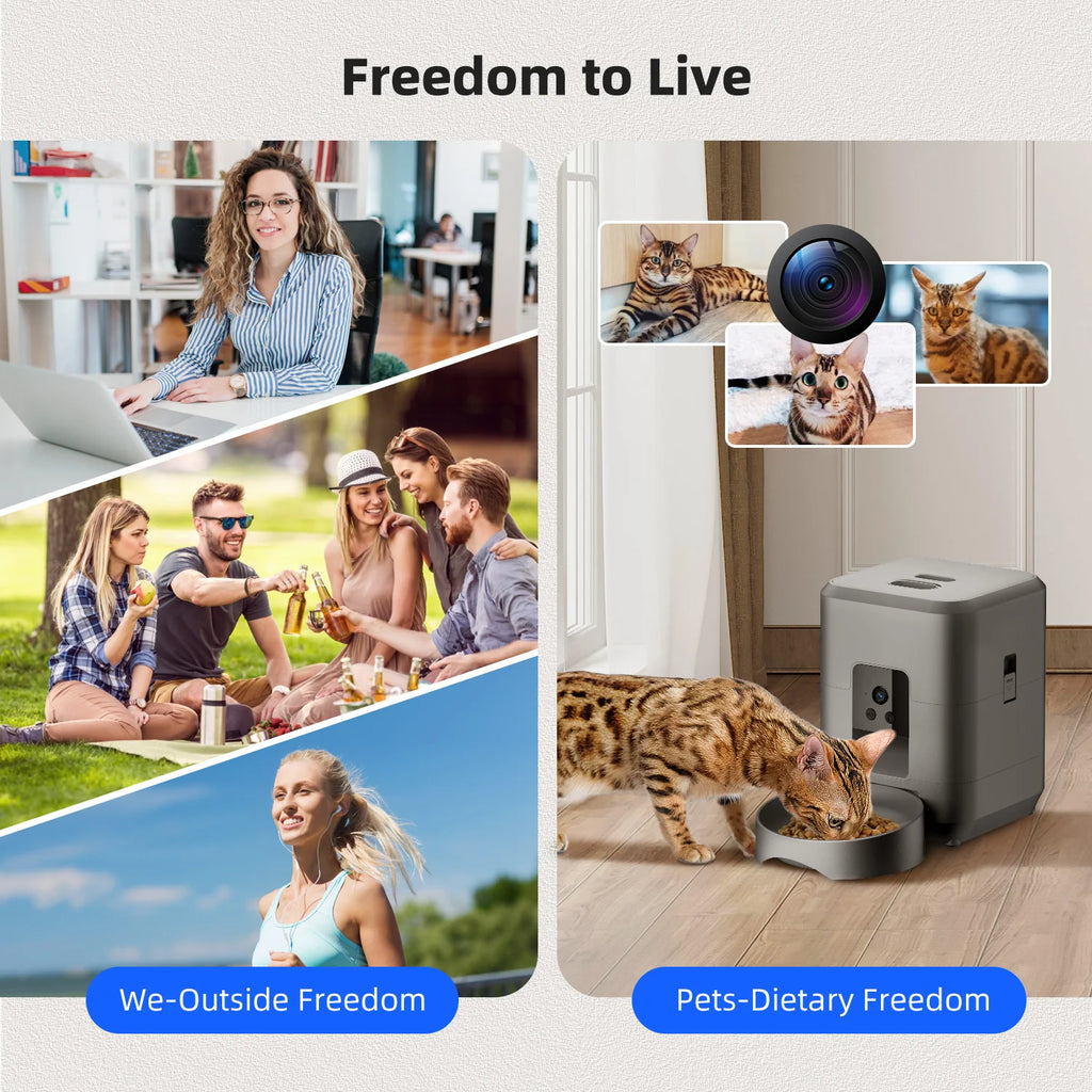 AI Facial Recognition Smart Feeder — Personalized Feeding for Multi-Pet Homes