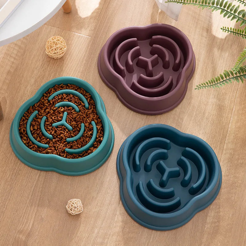 Slow Feeder Bowl — Anti-Gulping Maze Dish for Dogs & Cats | Healthier Eating in Minutes