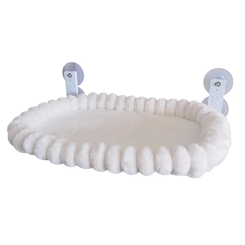 Cat Window Perch Hammock — Plush Suction Cup Bed for Sunny Naps & Bird Watching