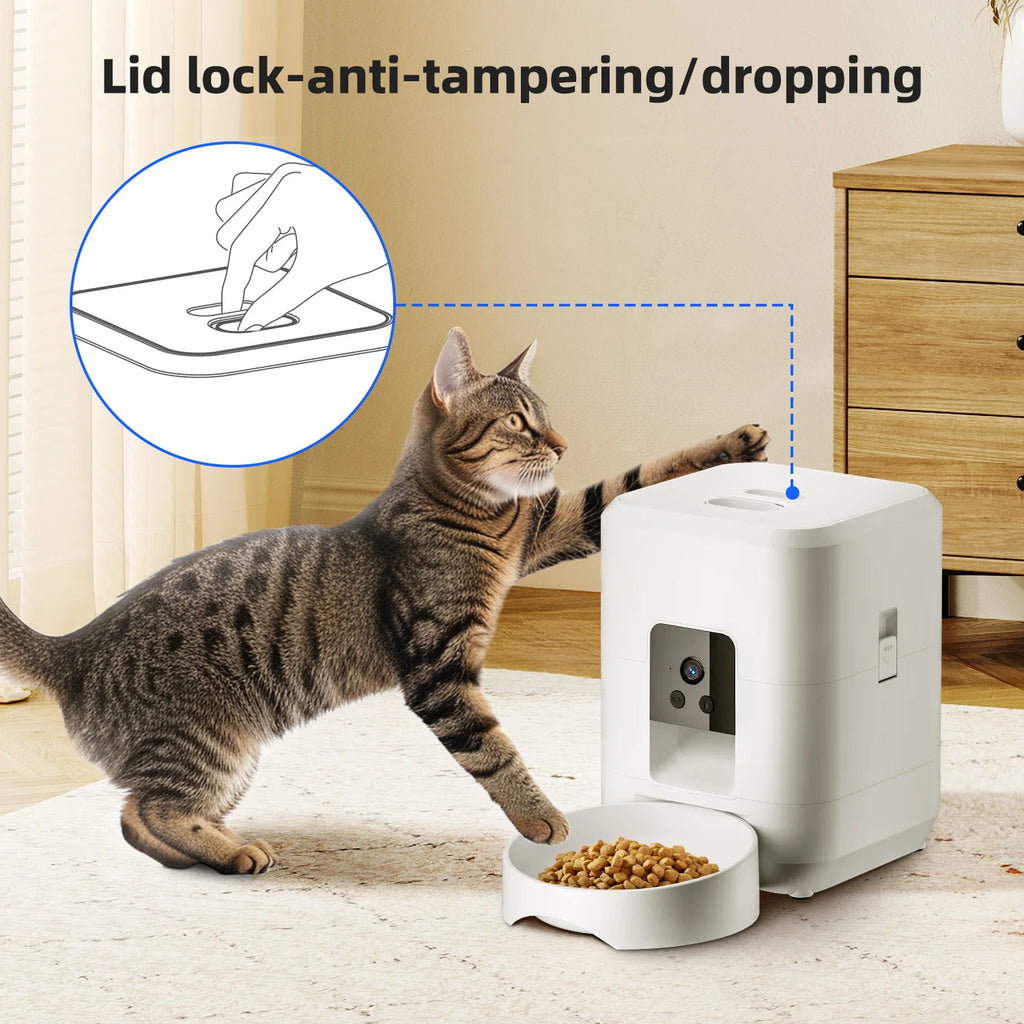 AI Facial Recognition Smart Feeder — Personalized Feeding for Multi-Pet Homes