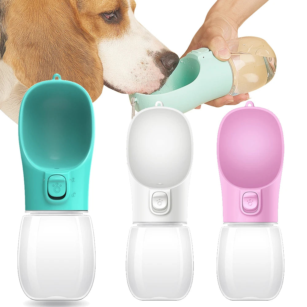Portable Pet Water Bottle — Spill-Proof Travel Drinking Bottle for Dogs & Cats