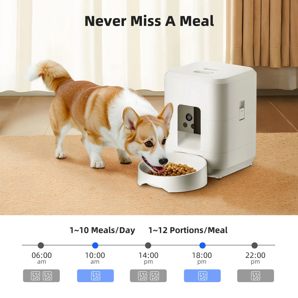 AI Facial Recognition Smart Feeder — Personalized Feeding for Multi-Pet Homes