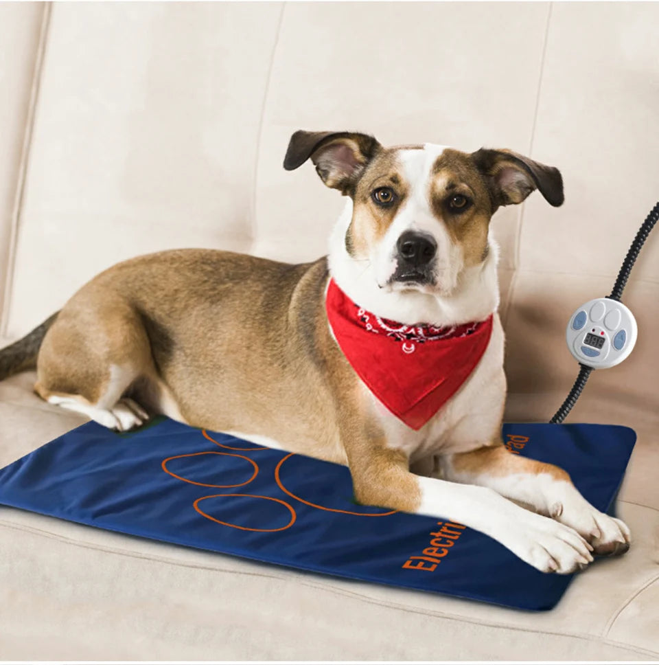 Heated Pet Bed — Washable Warm Cushion with Adjustable Temperature Control