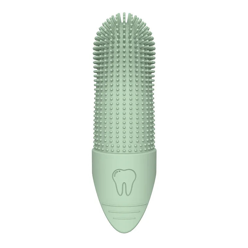 Pet Dental Care Kit — Soft Silicone Finger & Dual-Head Toothbrush for Dogs & Cats