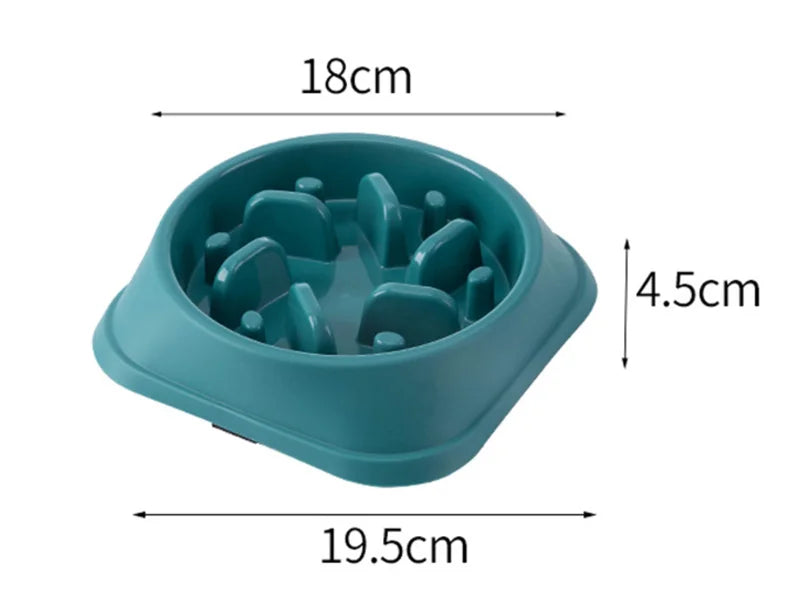 Slow Feeder Bowl — Anti-Gulping Maze Dish for Dogs & Cats | Healthier Eating in Minutes