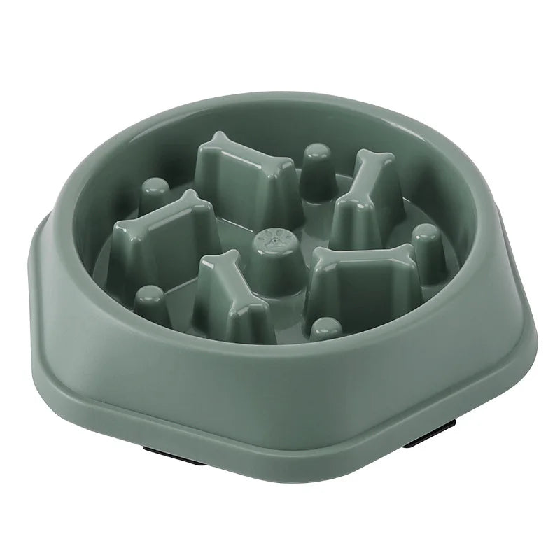 Slow Feeder Bowl — Anti-Gulping Maze Dish for Dogs & Cats | Healthier Eating in Minutes