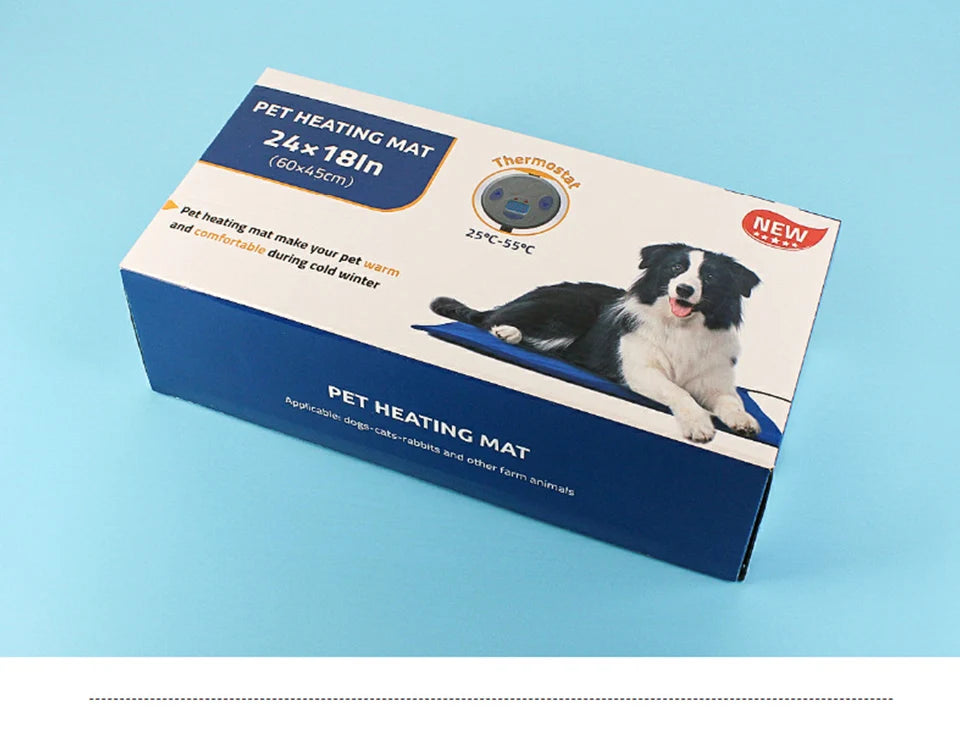 Heated Pet Bed — Washable Warm Cushion with Adjustable Temperature Control