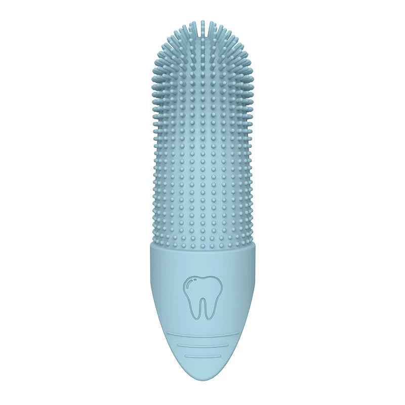 Pet Dental Care Kit — Soft Silicone Finger & Dual-Head Toothbrush for Dogs & Cats