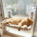 Cat Window Perch Hammock — Plush Suction Cup Bed for Sunny Naps & Bird Watching