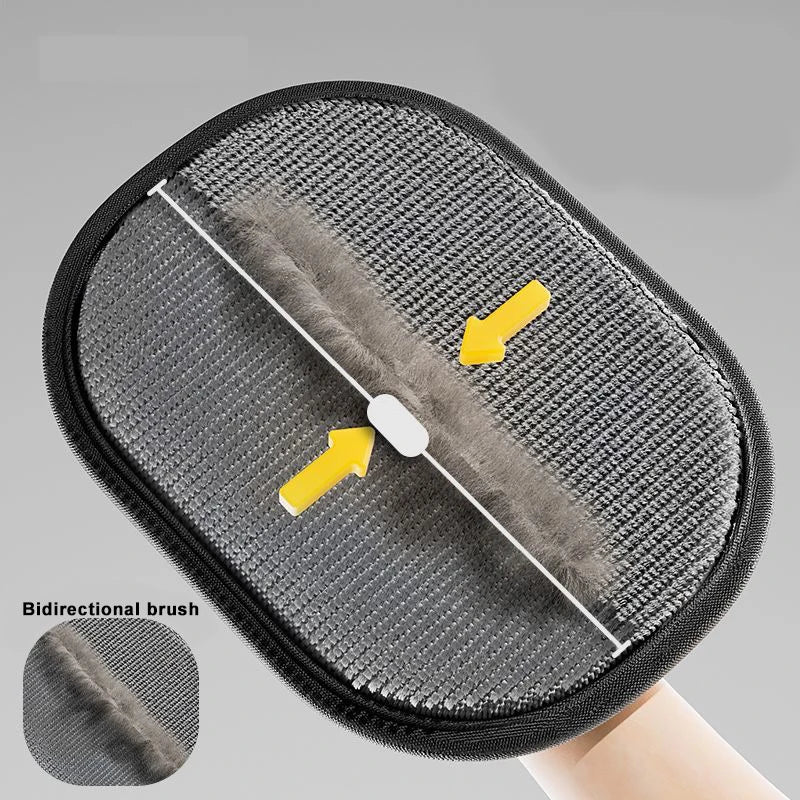 Pet Grooming Glove — Gentle Hair Remover for Dogs, Cats & Long-Haired Pets