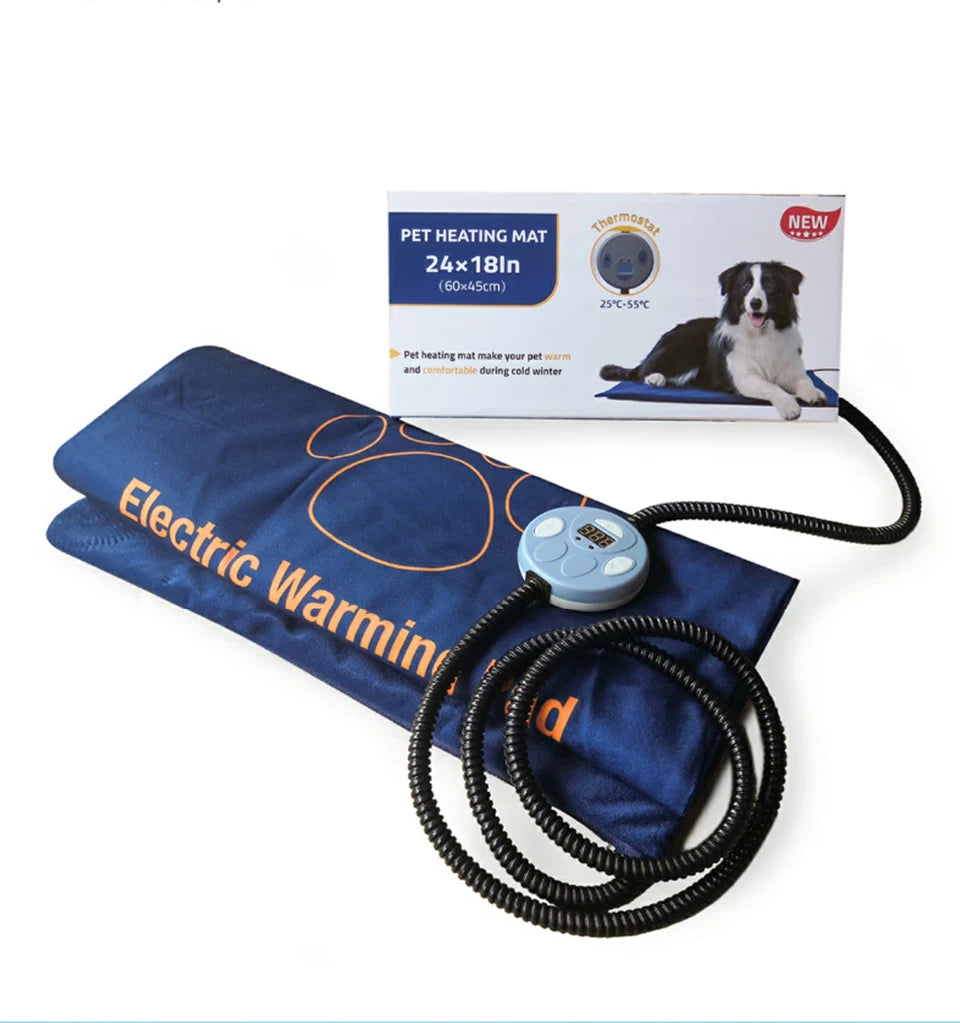 Heated Pet Bed — Washable Warm Cushion with Adjustable Temperature Control