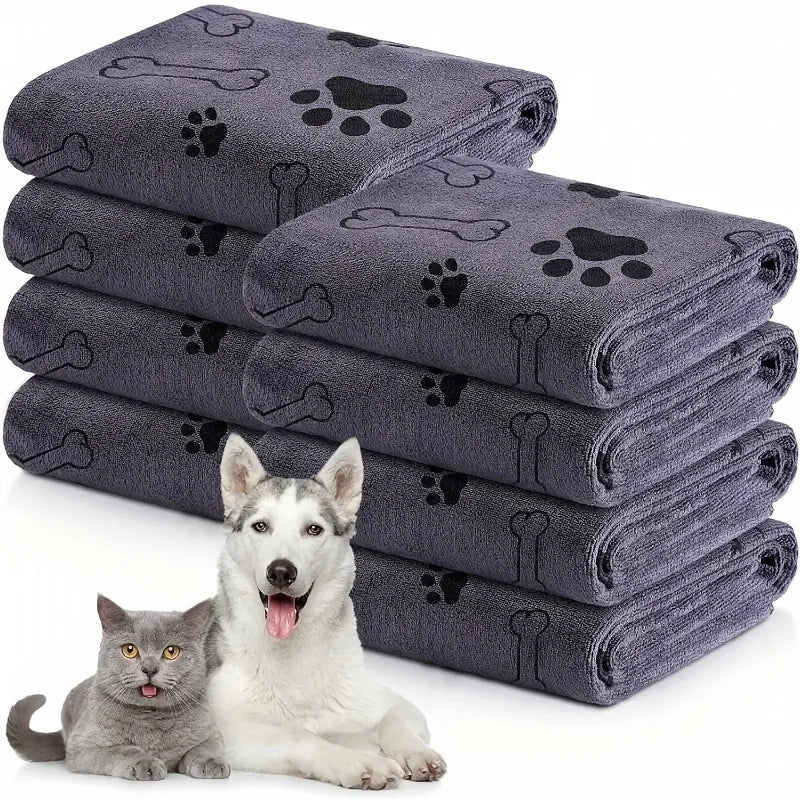 Pet Drying Robe — Super Absorbent Microfiber Bathrobe for Dogs After Bath or Rain