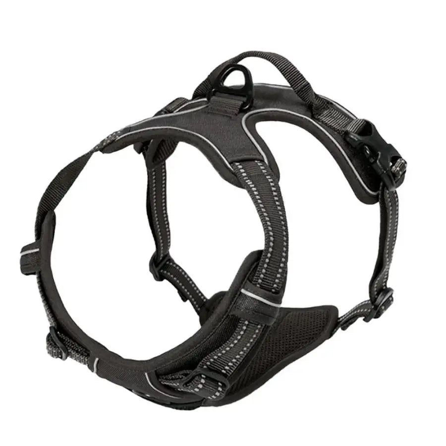 No-Pull Dog Harness — Adjustable Padded Vest with Reflective Strap & Control Handle