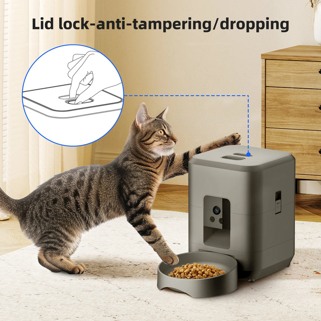 AI Facial Recognition Smart Feeder — Personalized Feeding for Multi-Pet Homes