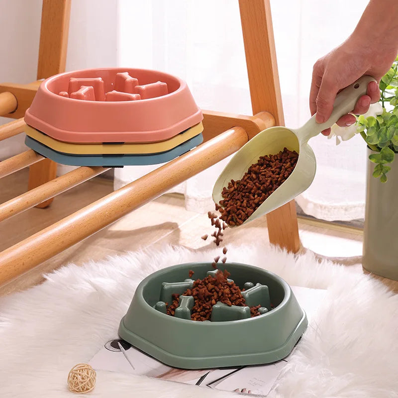Slow Feeder Bowl — Anti-Gulping Maze Dish for Dogs & Cats | Healthier Eating in Minutes