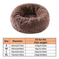 Calming Donut Bed for Dogs & Cats — Anti-Anxiety Fluffy Cloud Pet Bed