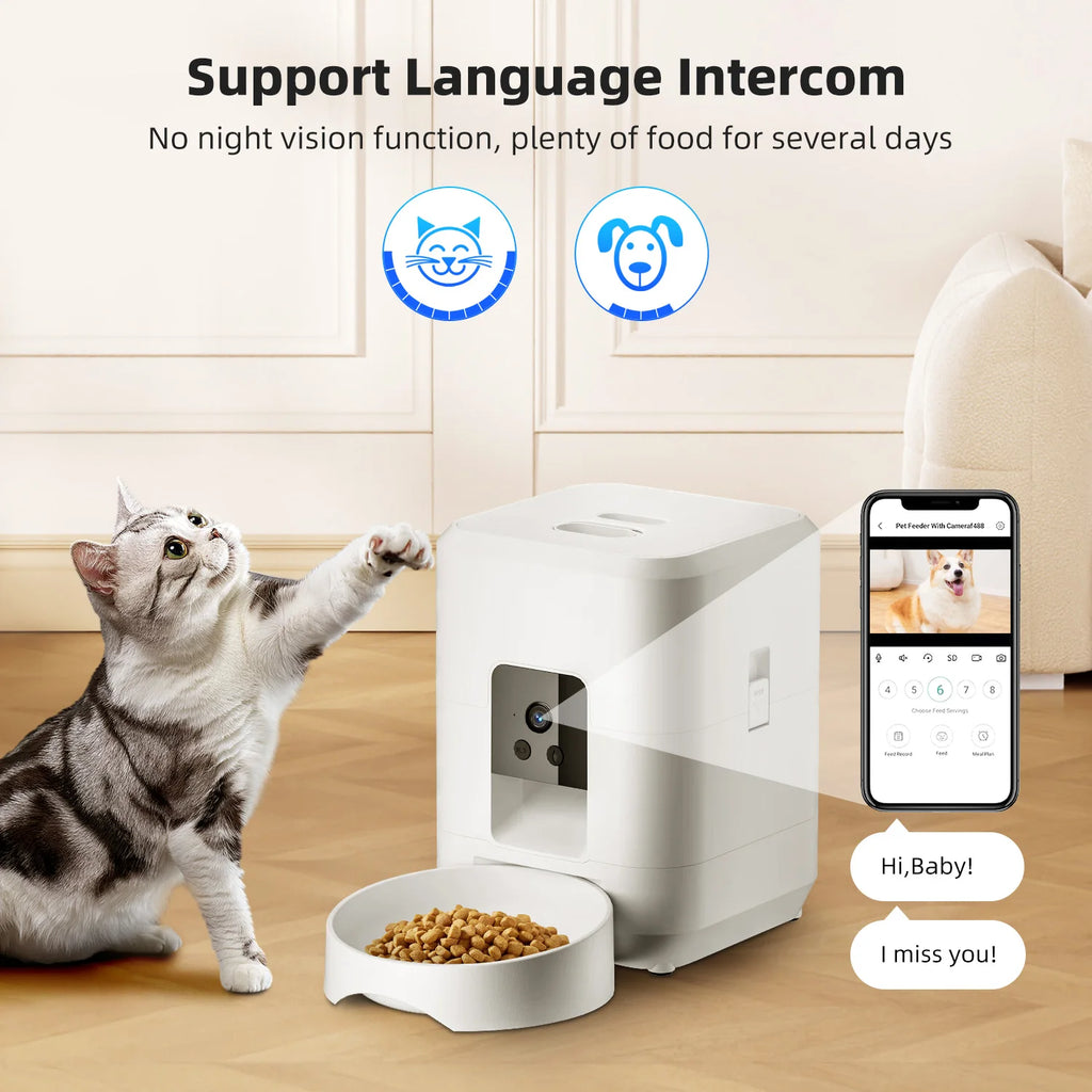 AI Facial Recognition Smart Feeder — Personalized Feeding for Multi-Pet Homes