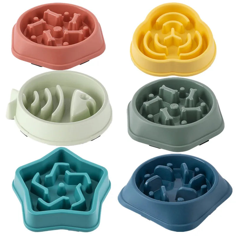 Slow Feeder Bowl — Anti-Gulping Maze Dish for Dogs & Cats | Healthier Eating in Minutes