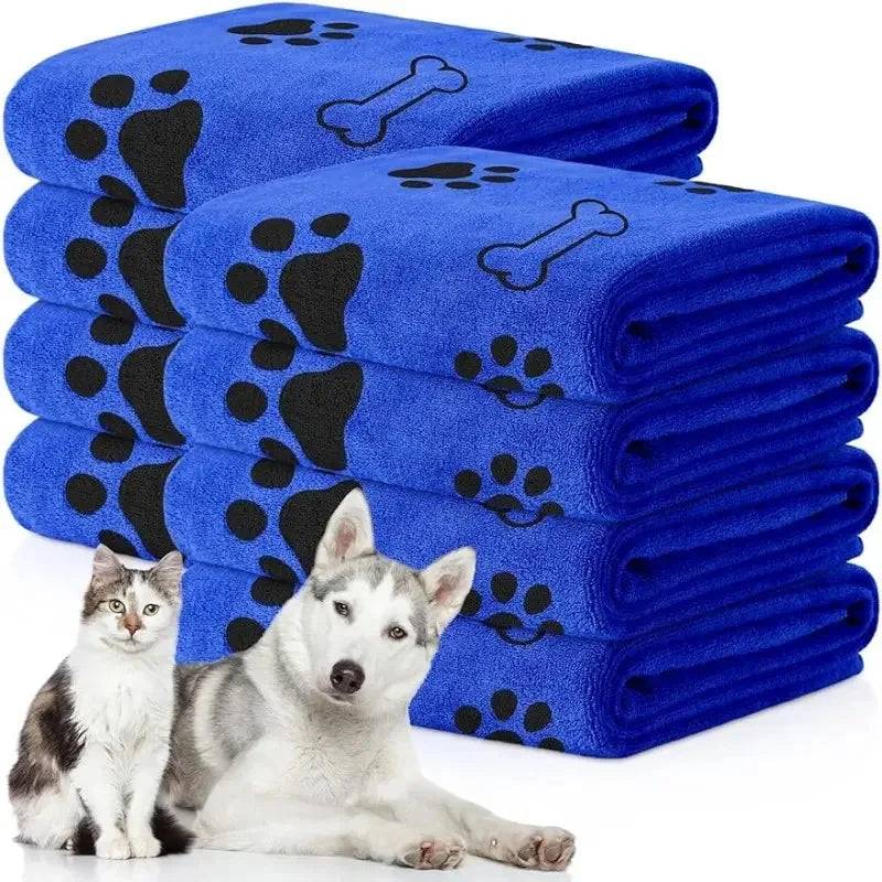 Pet Drying Robe — Super Absorbent Microfiber Bathrobe for Dogs After Bath or Rain