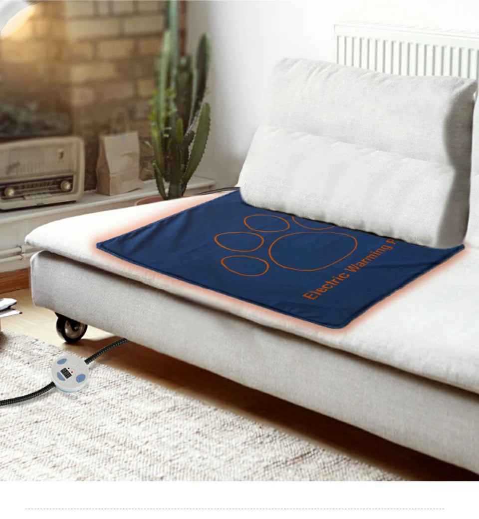 Heated Pet Bed — Washable Warm Cushion with Adjustable Temperature Control