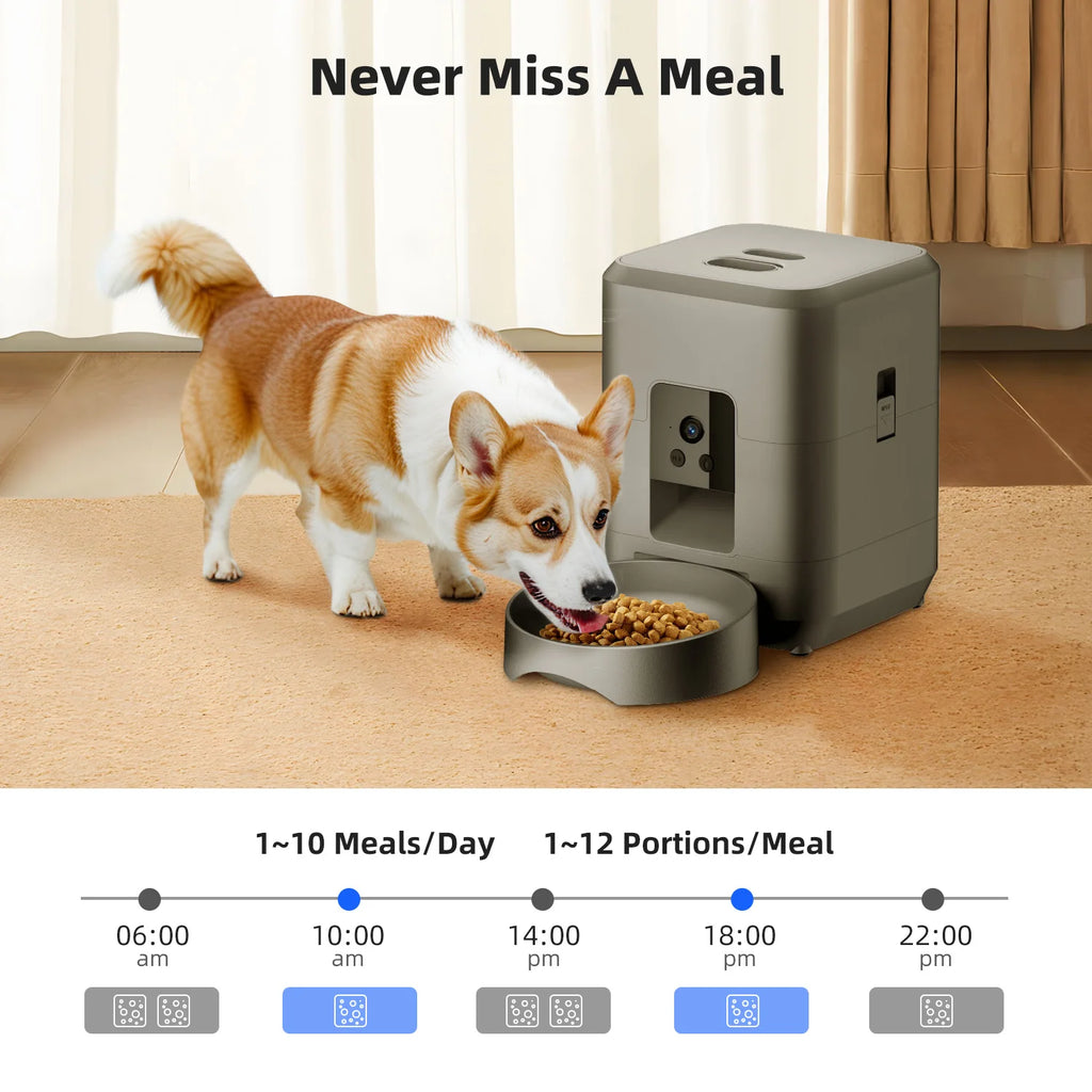 AI Facial Recognition Smart Feeder — Personalized Feeding for Multi-Pet Homes