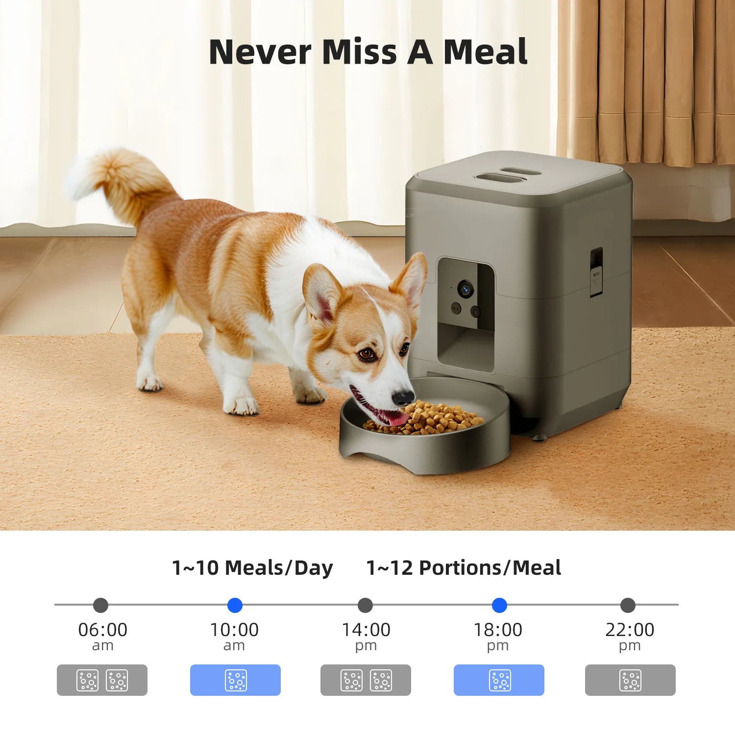 AI Facial Recognition Smart Feeder — Personalized Feeding for Multi-Pet Homes