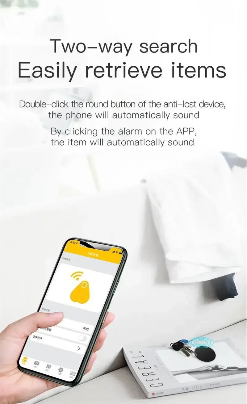 Smart Anti-Lost Bluetooth Tracker for Pets — Waterproof Mini Locator with App