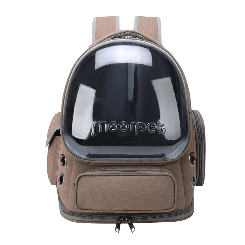 Cat Backpack Carrier with Bubble Window — Ventilated Astronaut Travel Bag