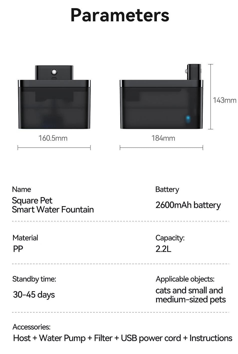 Wireless Pet Water Fountain — Premium Cordless Rechargeable Drinking Station with 3 Filters Included