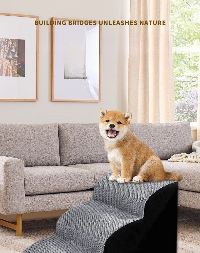Pet Stairs — Foam Steps for Sofa, Bed & Car | Easy Climb for Small Dogs, Cats & Senior Pets