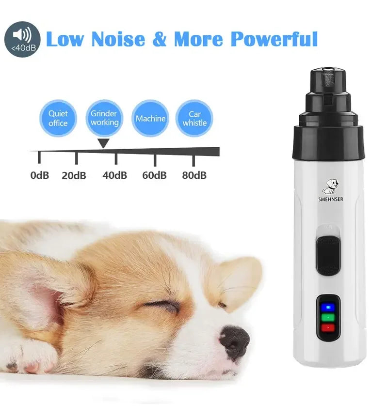 Electric Pet Nail Grinder UK | Quiet & Rechargeable | MimoPets