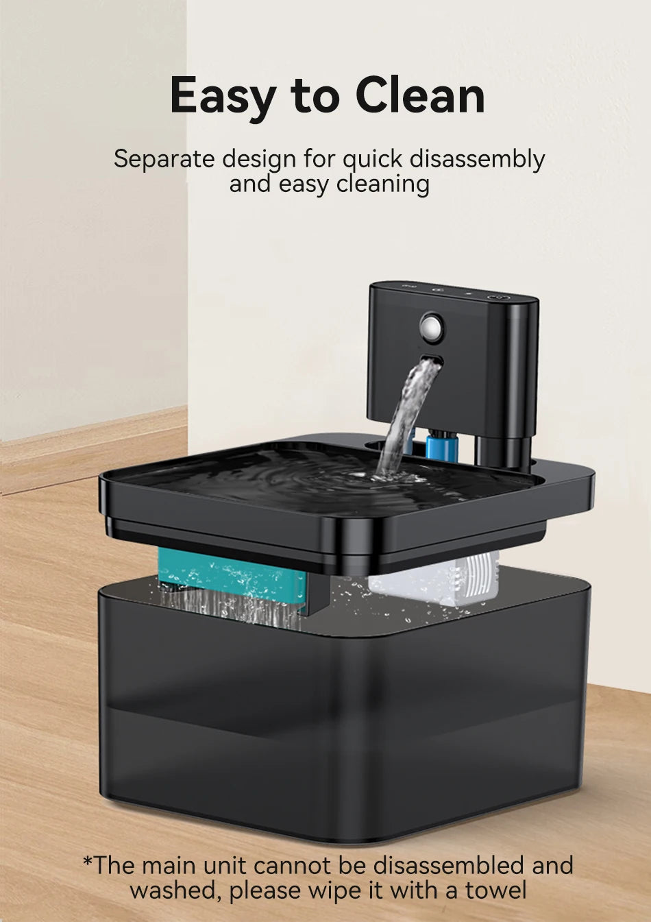 Wireless Pet Water Fountain — Premium Cordless Rechargeable Drinking Station with 3 Filters Included