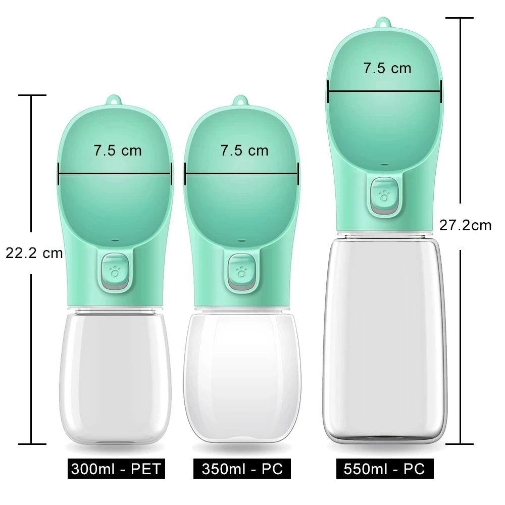 Portable Pet Water Bottle — Spill-Proof Travel Drinking Bottle for Dogs & Cats