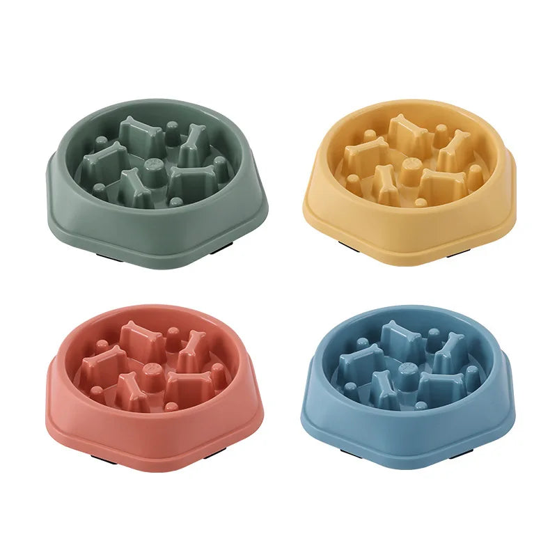 Slow Feeder Bowl — Anti-Gulping Maze Dish for Dogs & Cats | Healthier Eating in Minutes