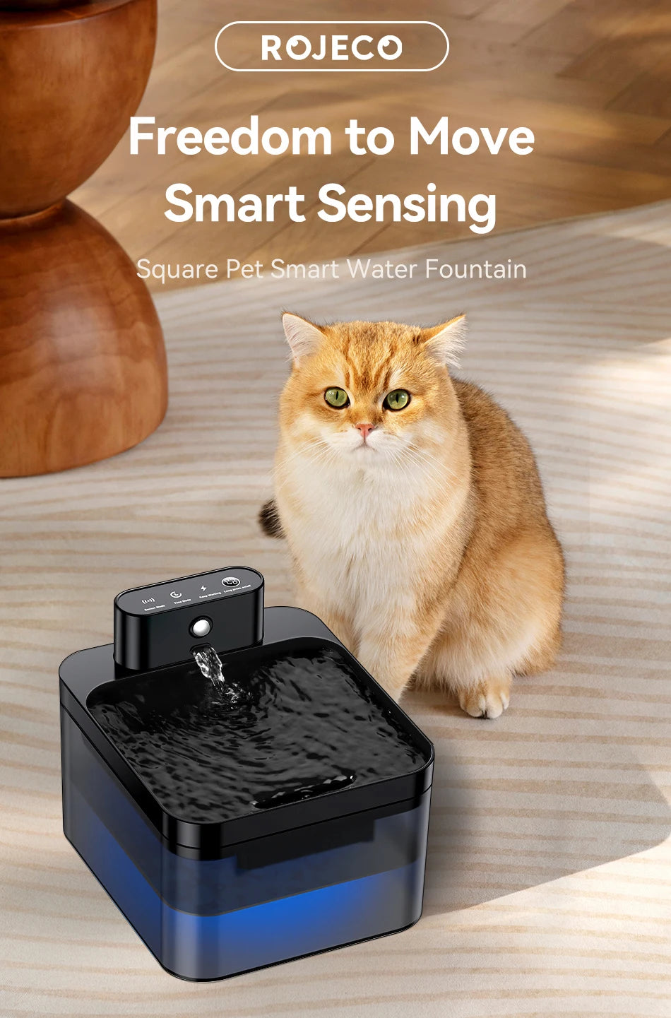 Wireless Pet Water Fountain — Premium Cordless Rechargeable Drinking Station with 3 Filters Included