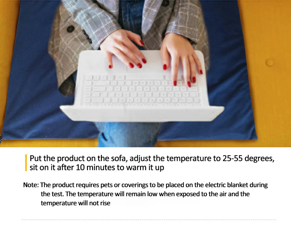 Heated Pet Bed — Washable Warm Cushion with Adjustable Temperature Control