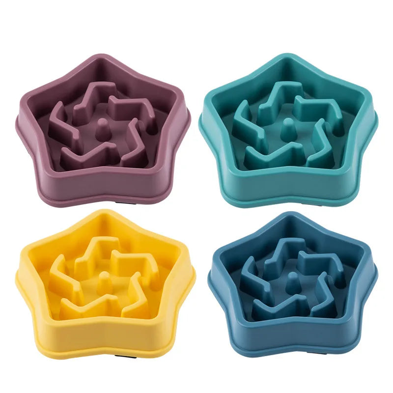 Slow Feeder Bowl — Anti-Gulping Maze Dish for Dogs & Cats | Healthier Eating in Minutes