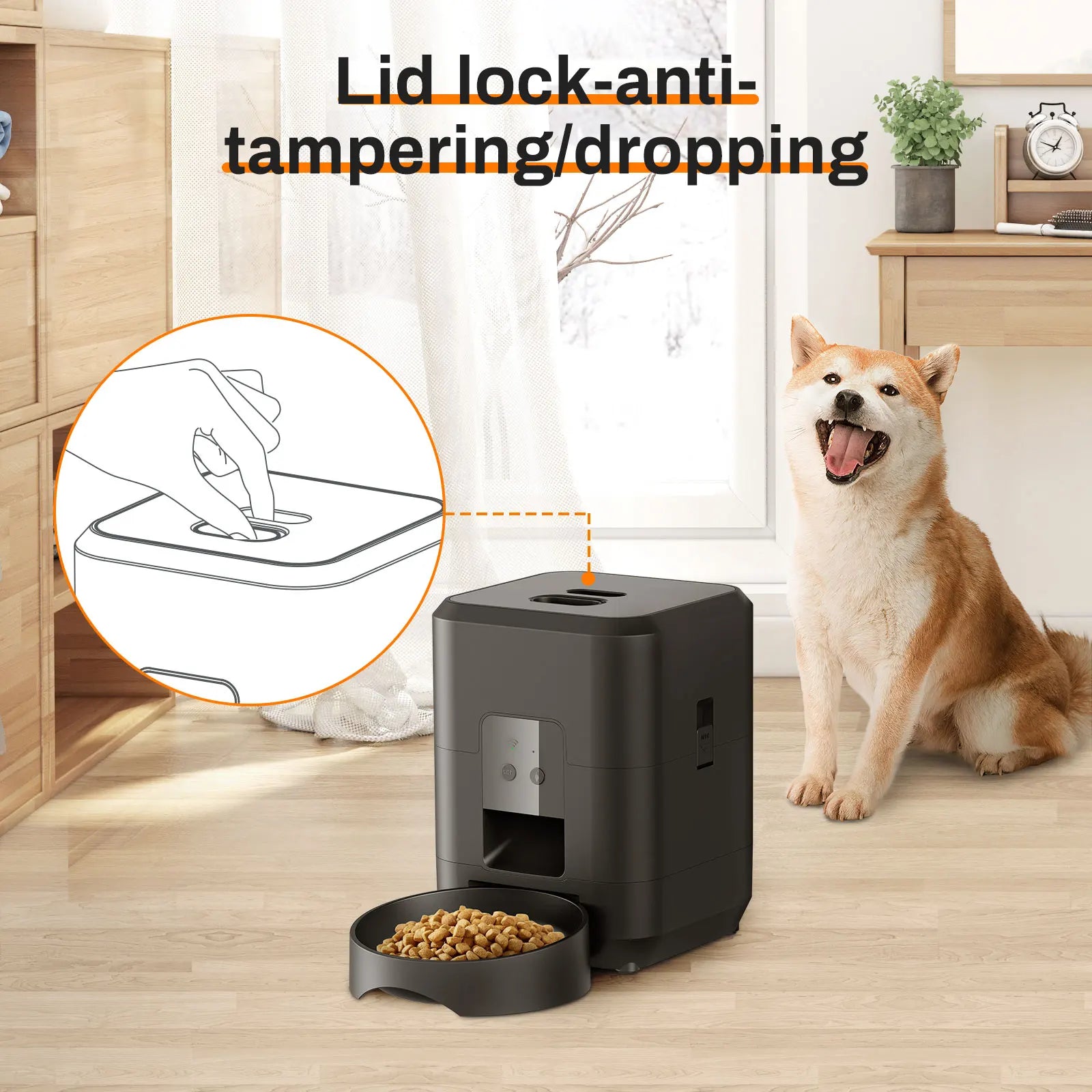 Smart WiFi Automatic Cat Feeder — Timed Meal Dispenser with App Control